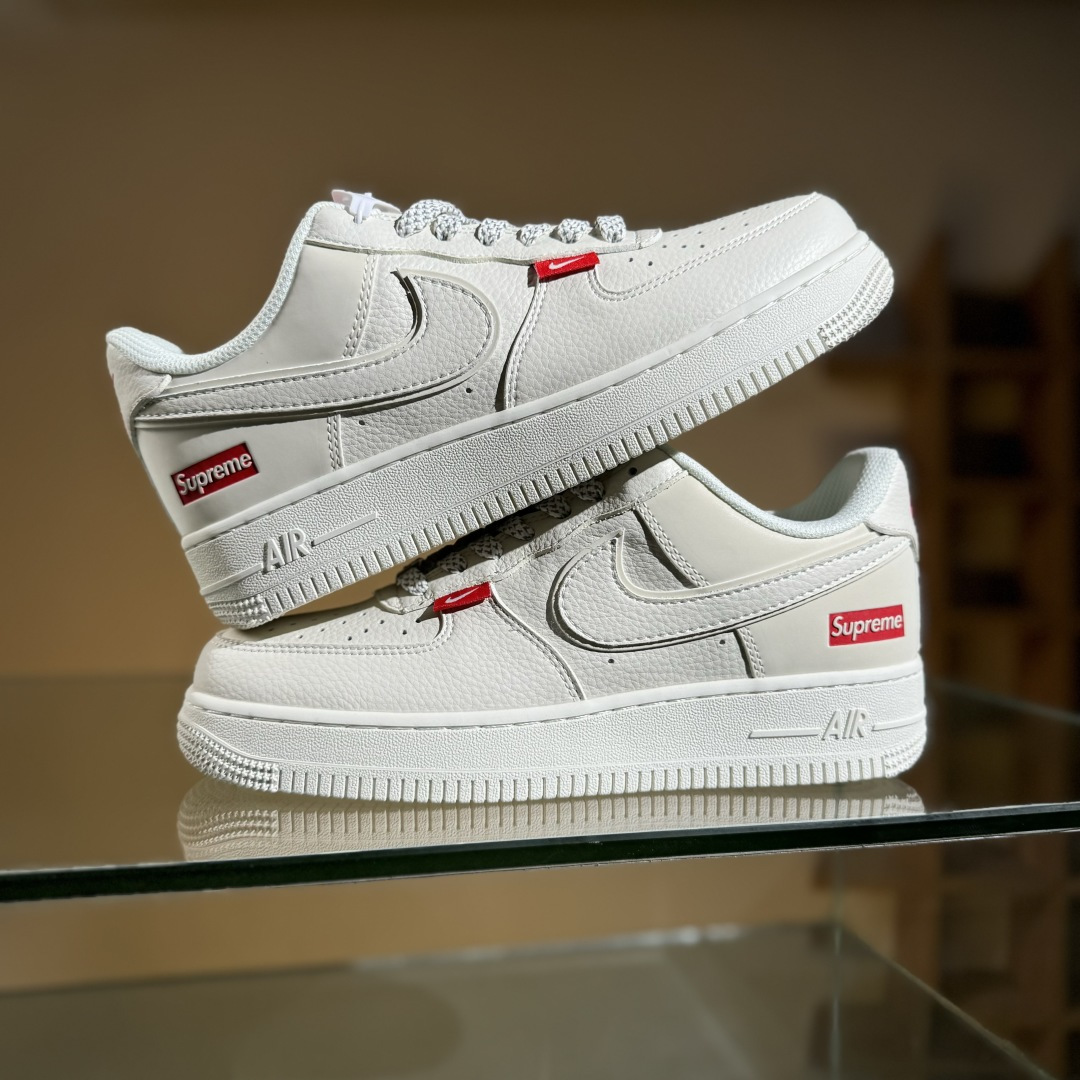 Nike Air Force 1 Low 07 x Supreme 米白红满天星 CS5288-011