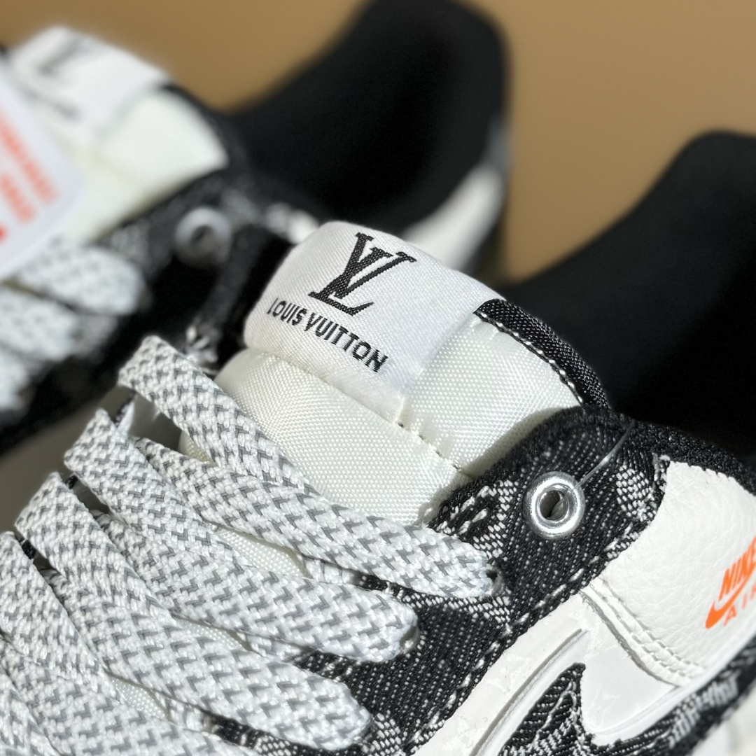 Nike Air Force 1‘07 Low LV联名 前掌黑牛仔 空军一号低帮休闲板鞋 YX5066-353