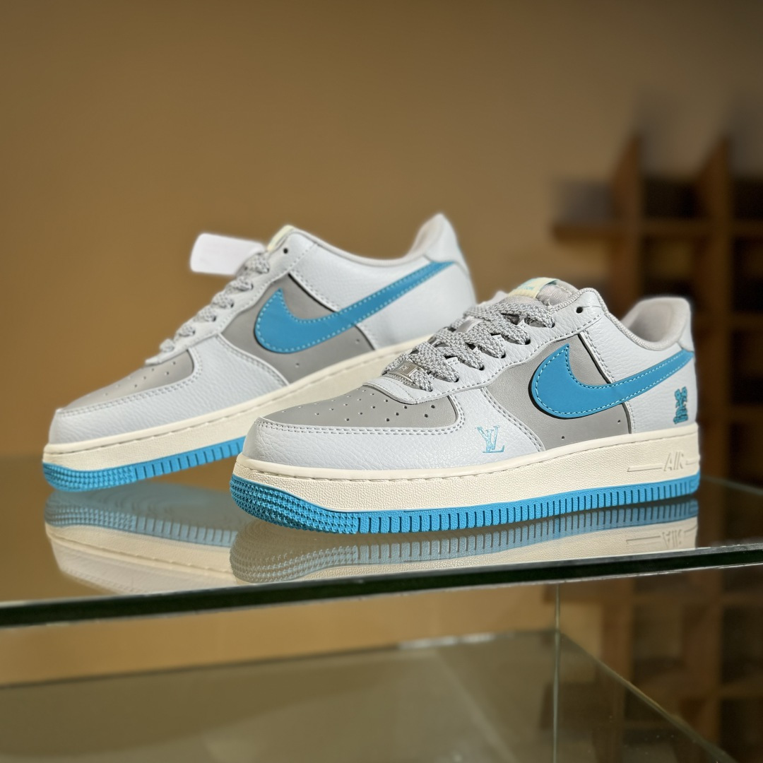 Nike Air Force 1 Low 07 x Louis Vuitton 灰蓝满天星 JJ2508-704