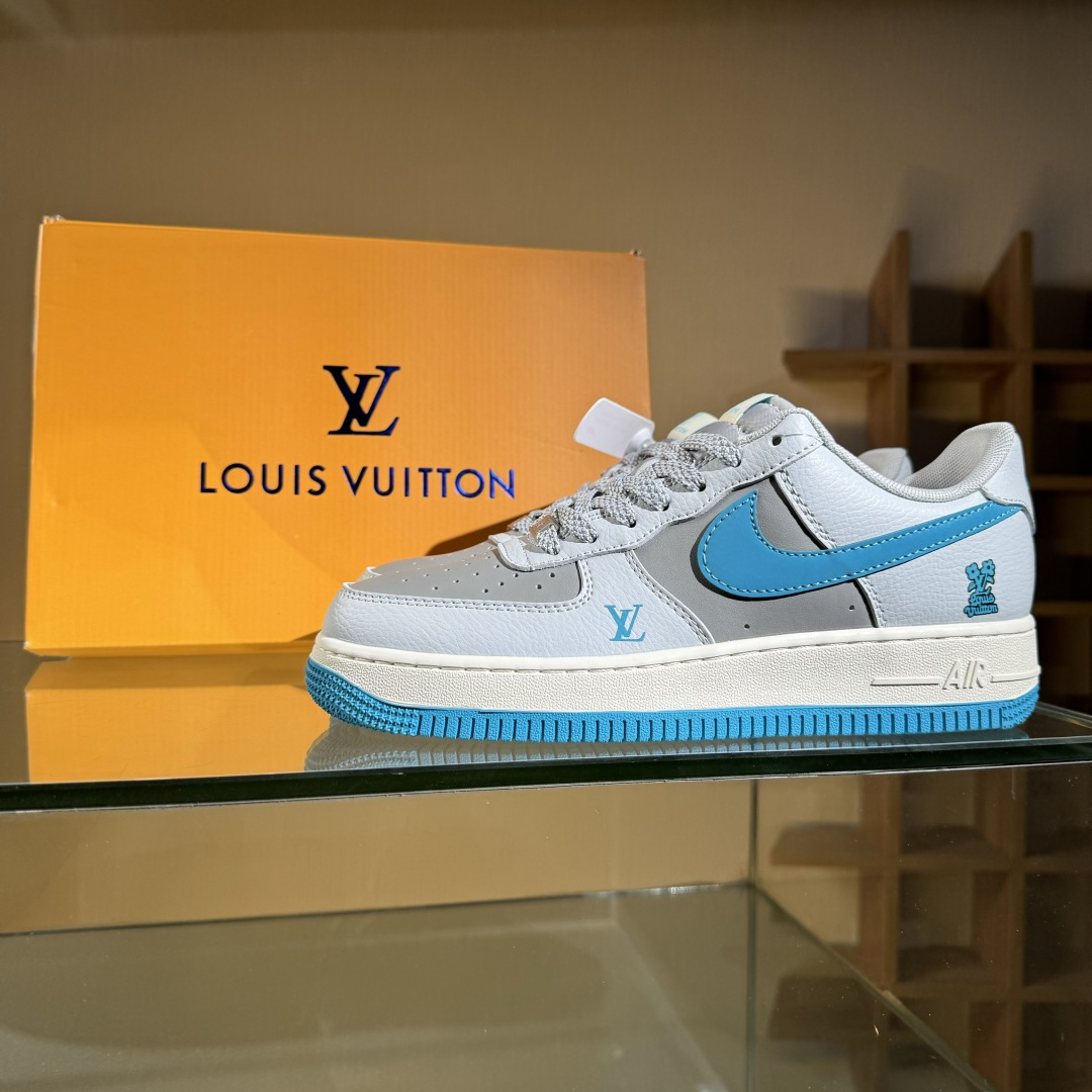 Nike Air Force 1 Low 07 x Louis Vuitton 灰蓝满天星 JJ2508-704