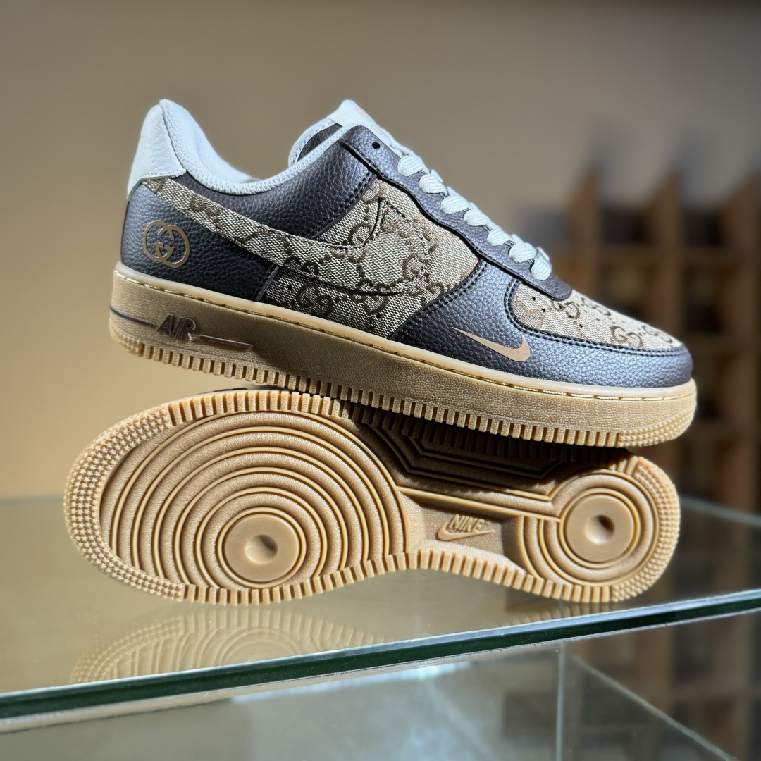 Nike Air Force 1 Low 07 x GUCCI 黑棕小勾 LW9279-004
