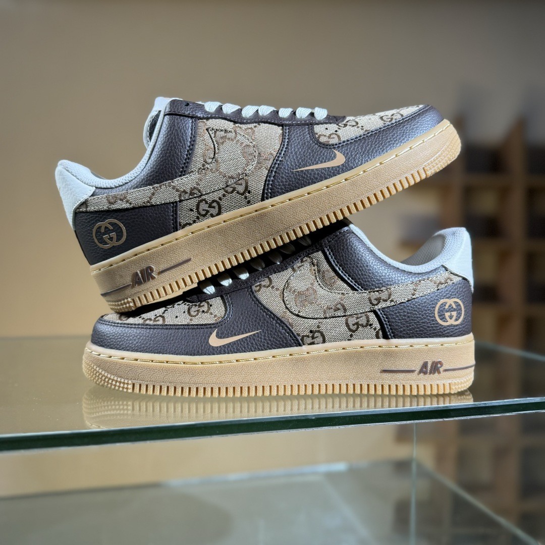 Nike Air Force 1 Low 07 x GUCCI 黑棕小勾 LW9279-004
