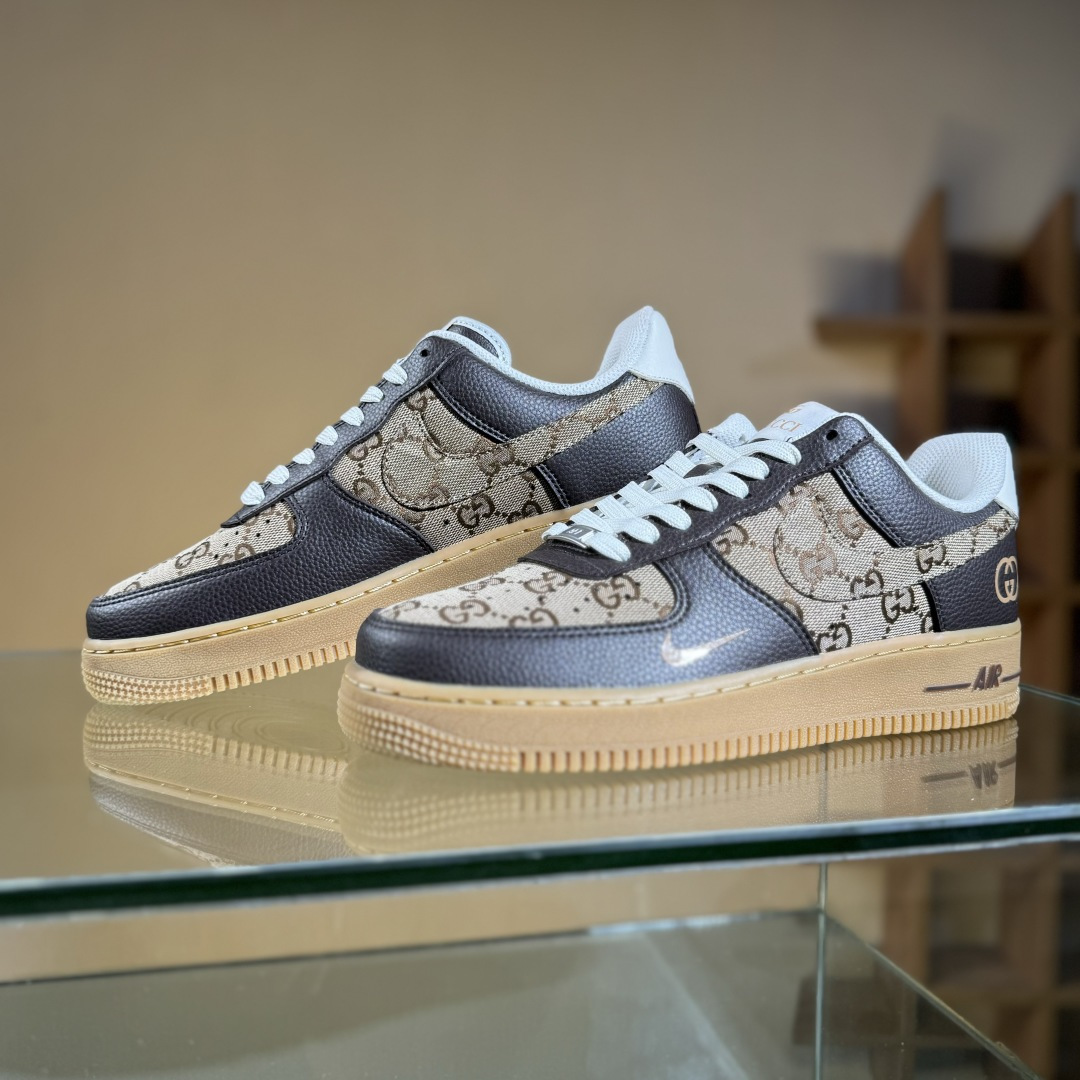 Nike Air Force 1 Low 07 x GUCCI 黑棕小勾 LW9279-004