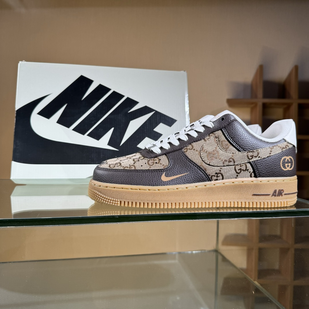 Nike Air Force 1 Low 07 x GUCCI 黑棕小勾 LW9279-004