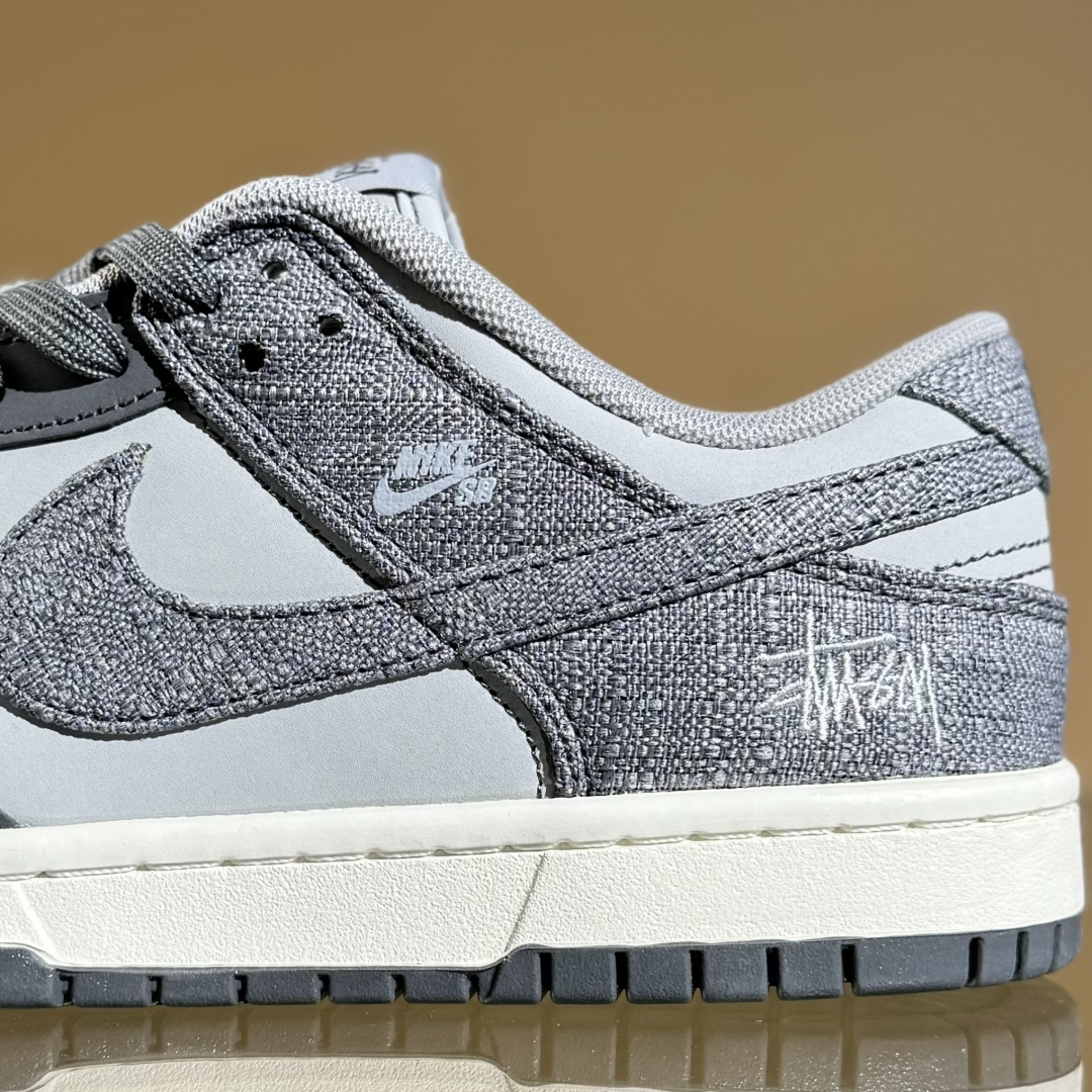 Nike SB Dunk Low x Stussy 黑灰小勾 FX1588-306