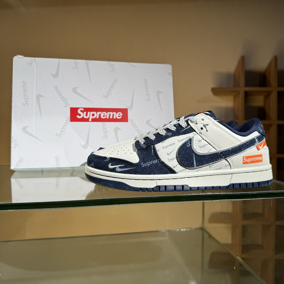 Nike SB Dunk Low Sup联名 深蓝牛仔 周年高端定制 低帮休闲板鞋 SC9207-415