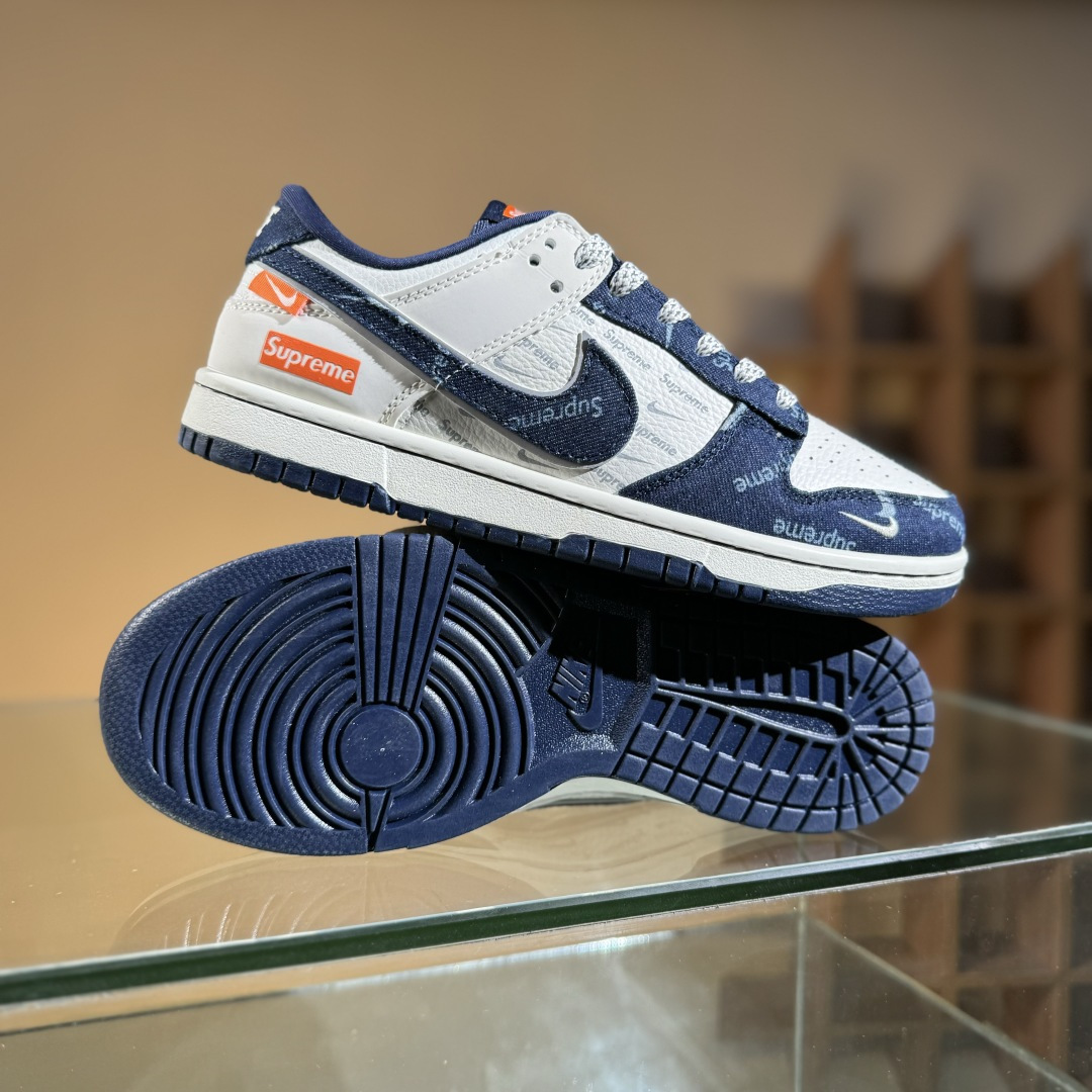Nike SB Dunk Low Sup联名 深蓝牛仔 周年高端定制 低帮休闲板鞋 SC9207-415