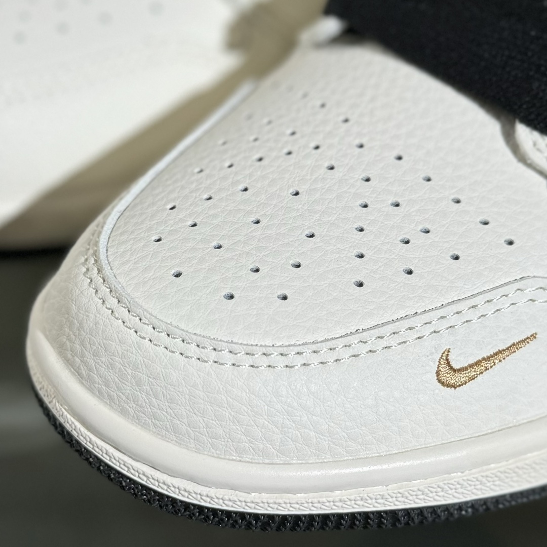 Air Jordan 1 Low AJ1 乔1 斯图西联名 拉丝黑勾 高端定制 低帮复古篮球鞋 XX3168-173