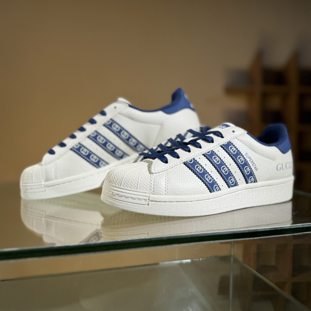 AD Originals Superstar x GUCCI 白蓝 AD8012-High Quatity Cheap Brand wholesale wholesaler seller Clothes Bags handbags Sneakers Top Fashion Clothing Shoes from China Factory Chinese suppliers best Quality Beautiful Price AD Originals Superstar x GUCCI 白蓝 AD8012