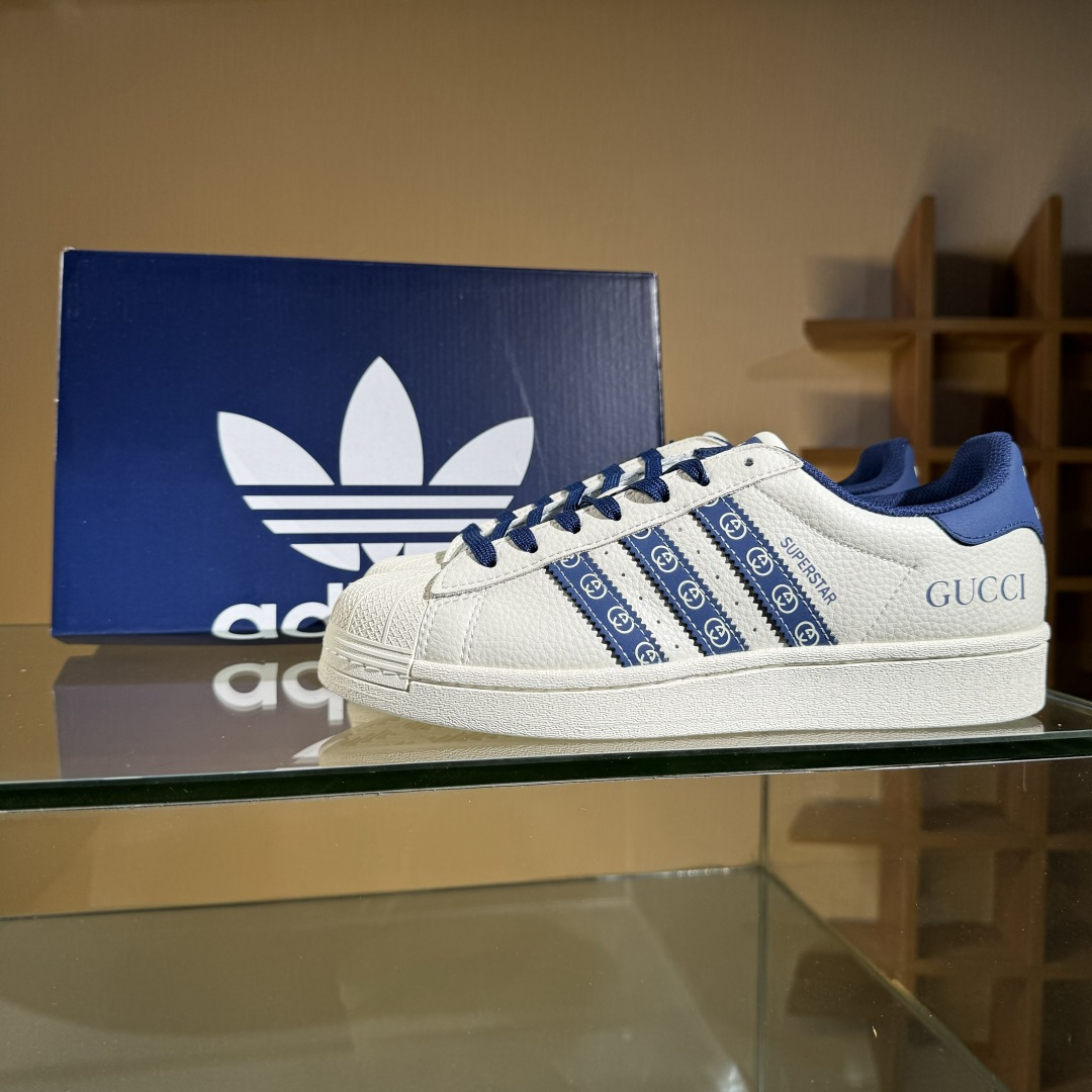 AD Originals Superstar x GUCCI 白蓝 AD8012-High Quatity Cheap Brand wholesale wholesaler seller Clothes Bags handbags Sneakers Top Fashion Clothing Shoes from China Factory Chinese suppliers best Quality Beautiful Price AD Originals Superstar x GUCCI 白蓝 AD8012