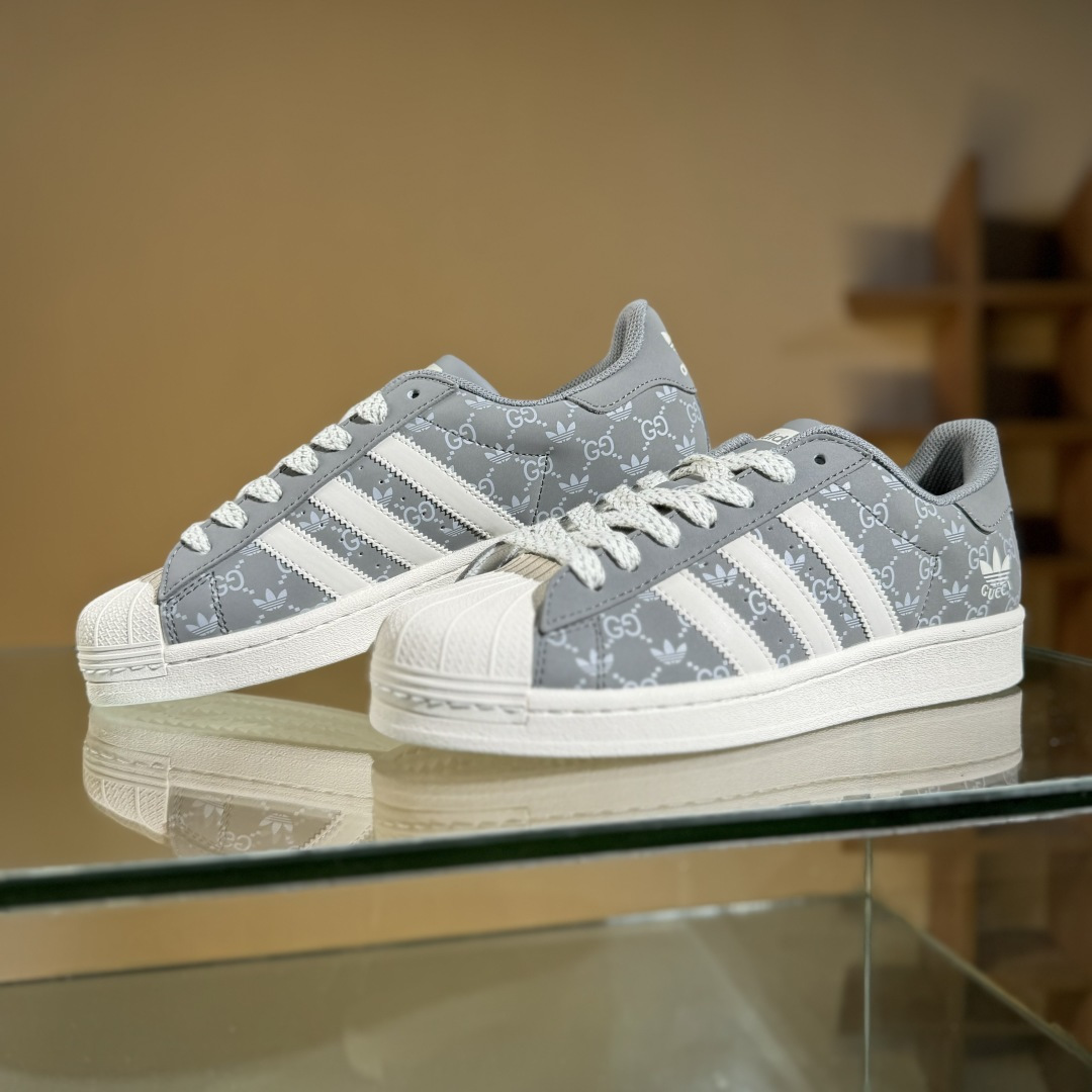 AD Originals Superstar x GUCCI 灰白满天星 SD6818