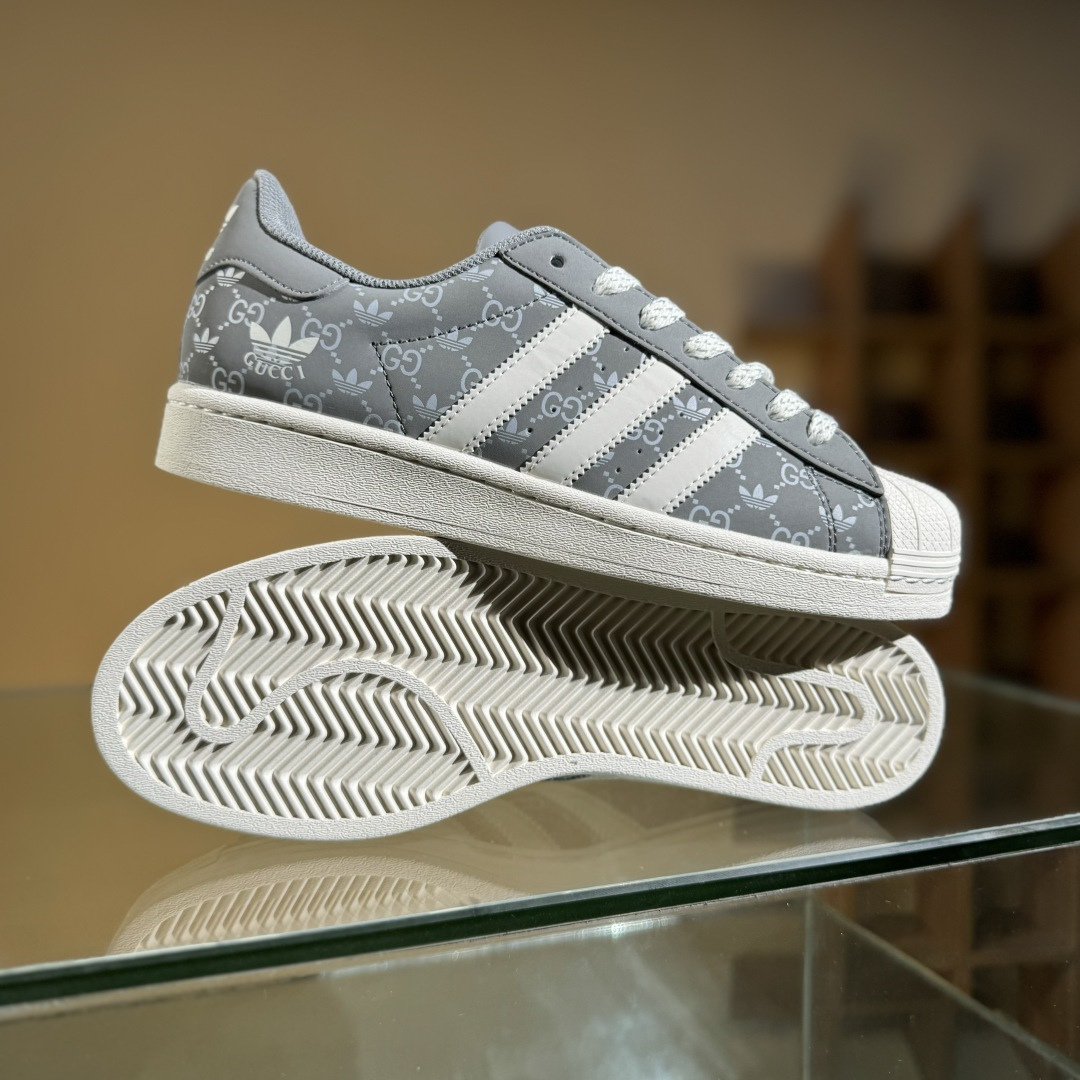AD Originals Superstar x GUCCI 灰白满天星 SD6818