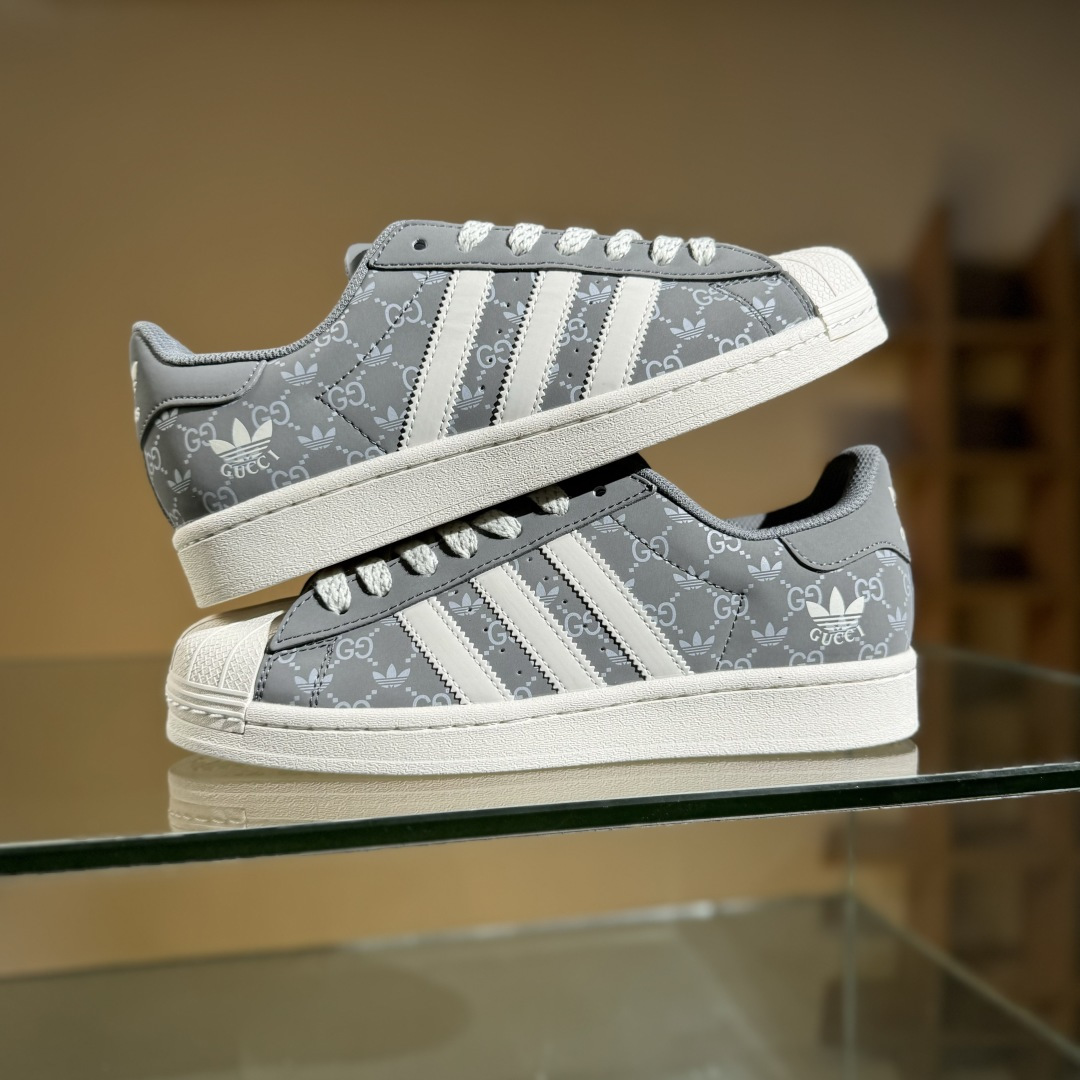 AD Originals Superstar x GUCCI 灰白满天星 SD6818