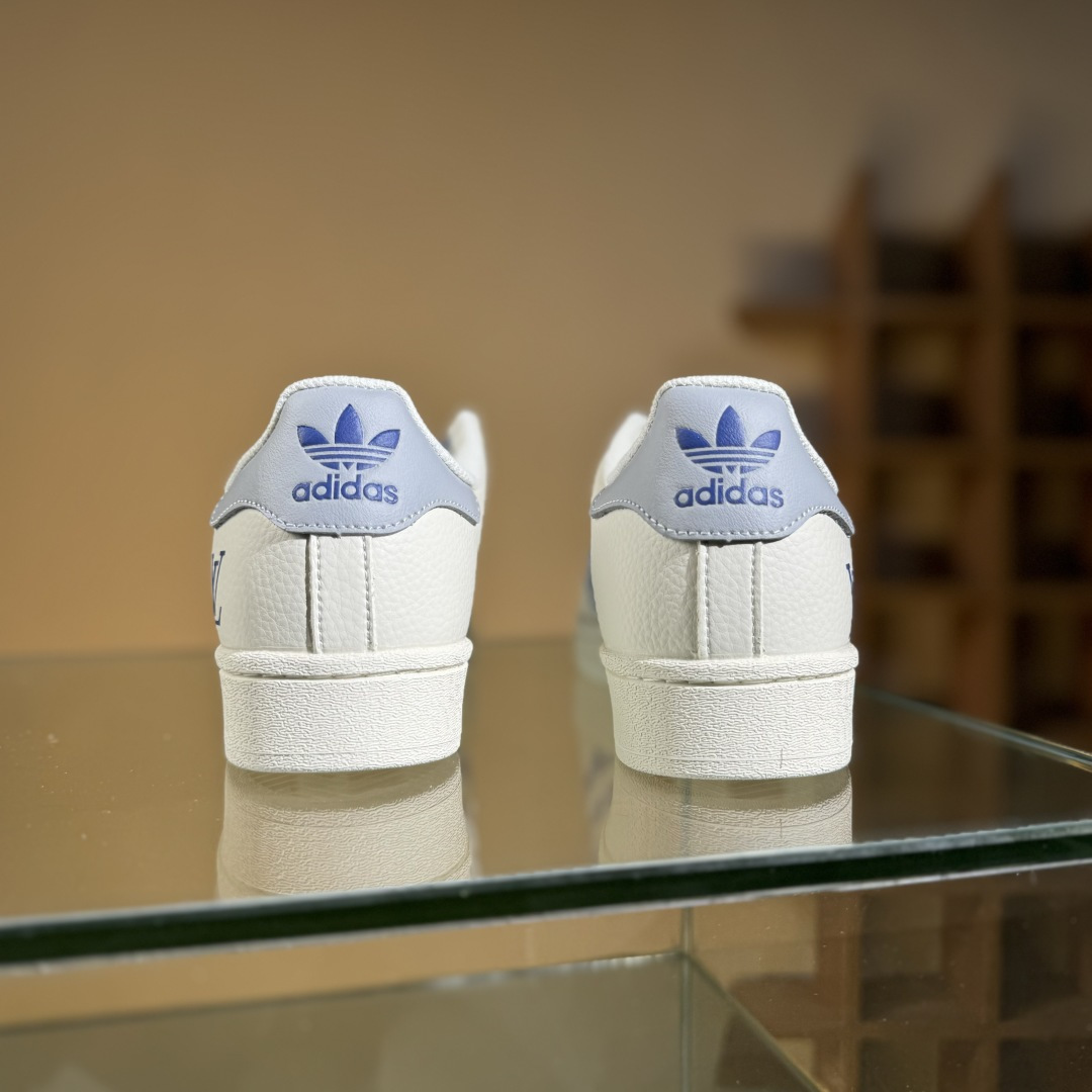 AD Originals Superstar x Louis Vuitton 白蓝满天星 AD8013
