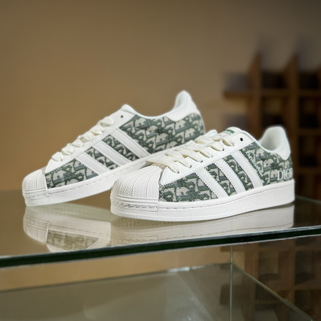 AD Originals Superstar x DIOR 白黑 JY8914