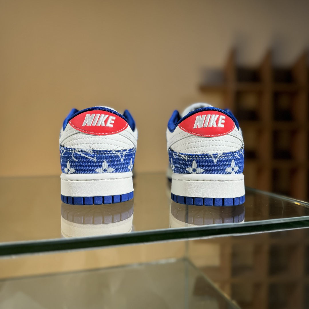 Nike SB Dunk Low 联名 LV牛仔印花 周年高端定制 低帮休闲板鞋 FC1688-234