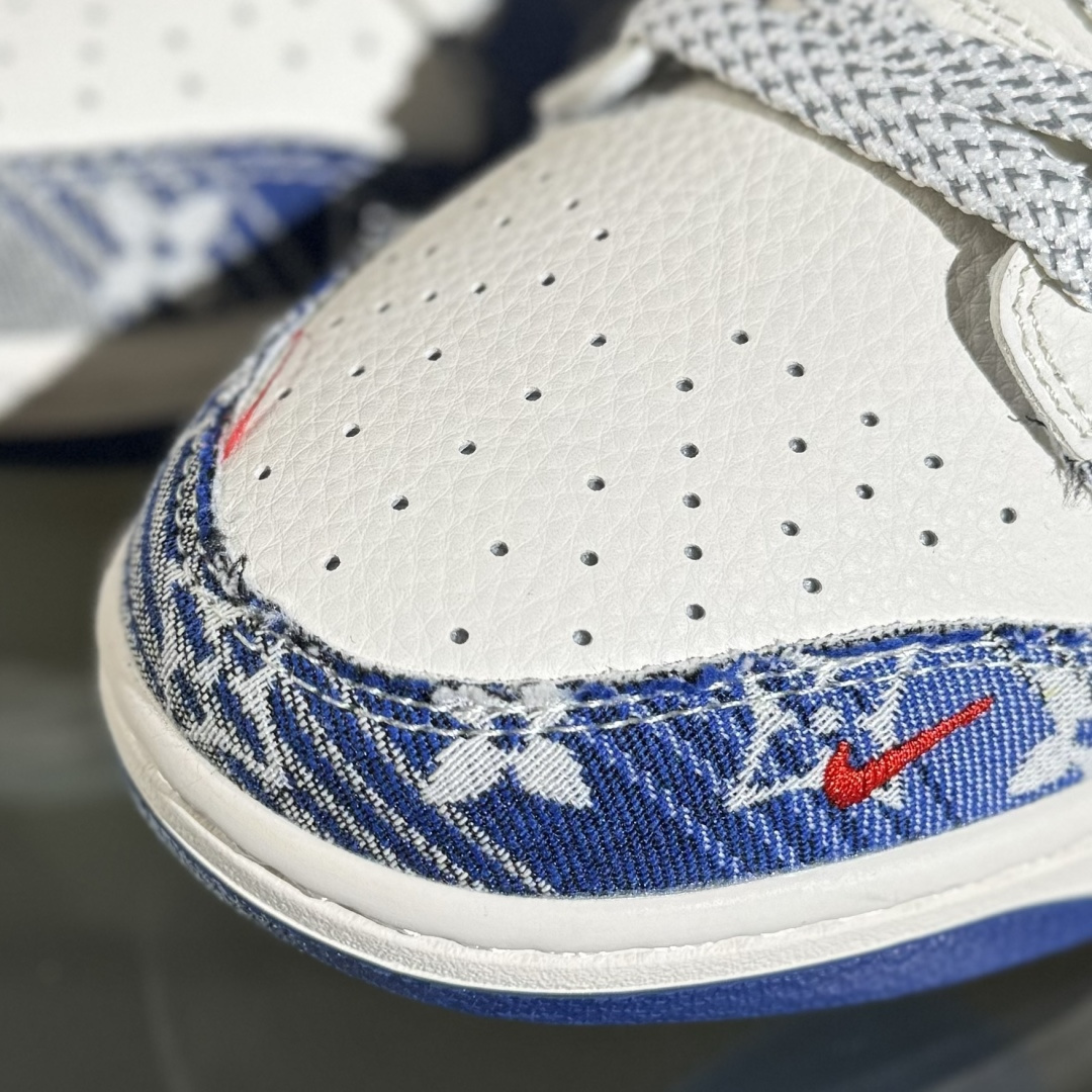 Nike SB Dunk Low 联名 LV牛仔印花 周年高端定制 低帮休闲板鞋 FC1688-234