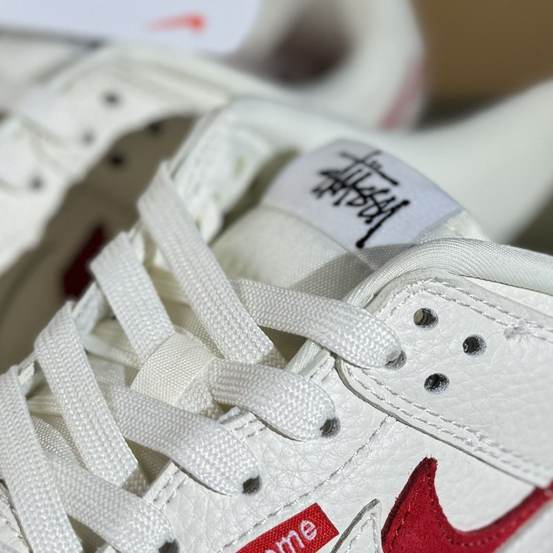 Nike SB Dunk Low 联名 白红双勾 周年高端定制 低帮休闲板鞋 LW1818-119