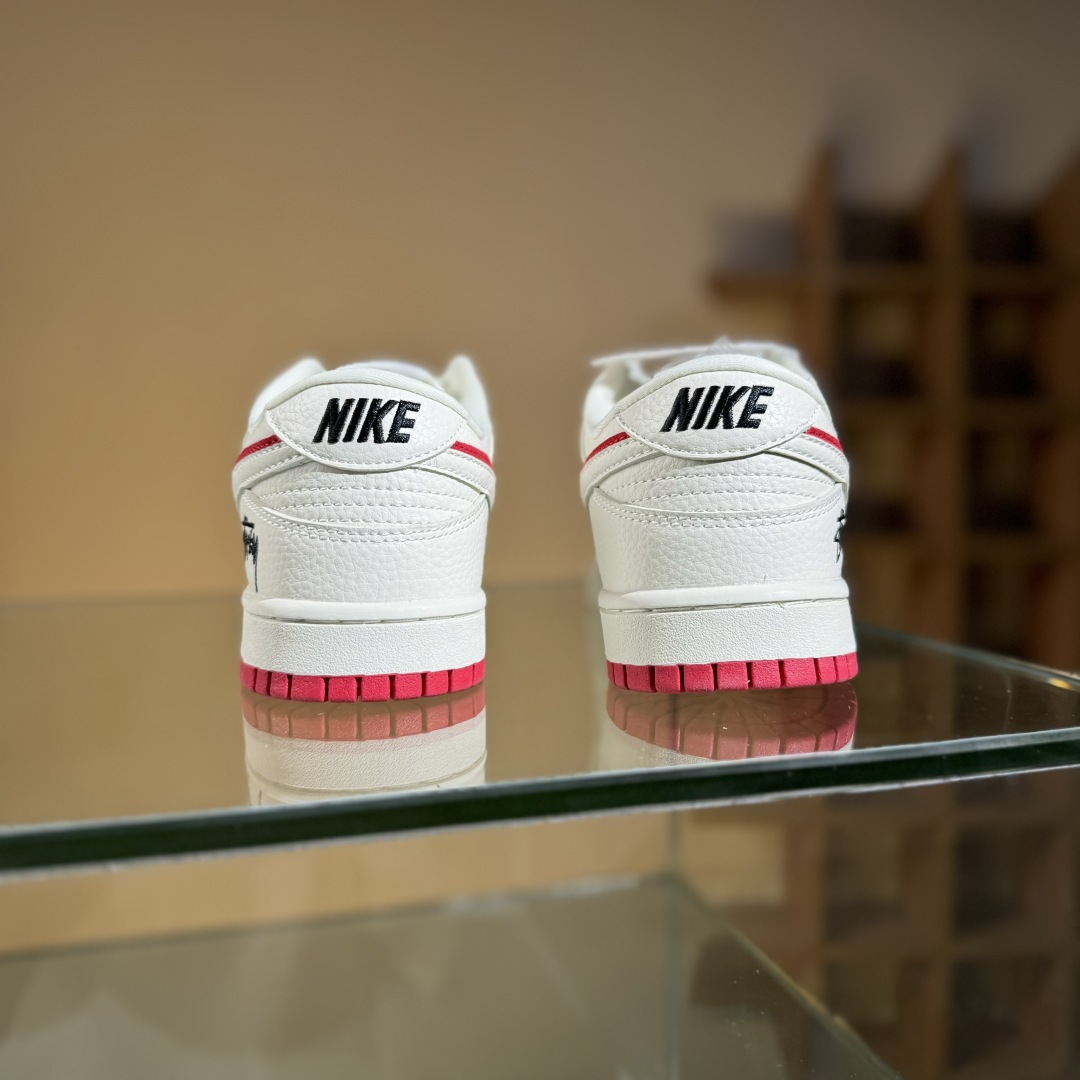 Nike SB Dunk Low 联名 白红双勾 周年高端定制 低帮休闲板鞋 LW1818-119