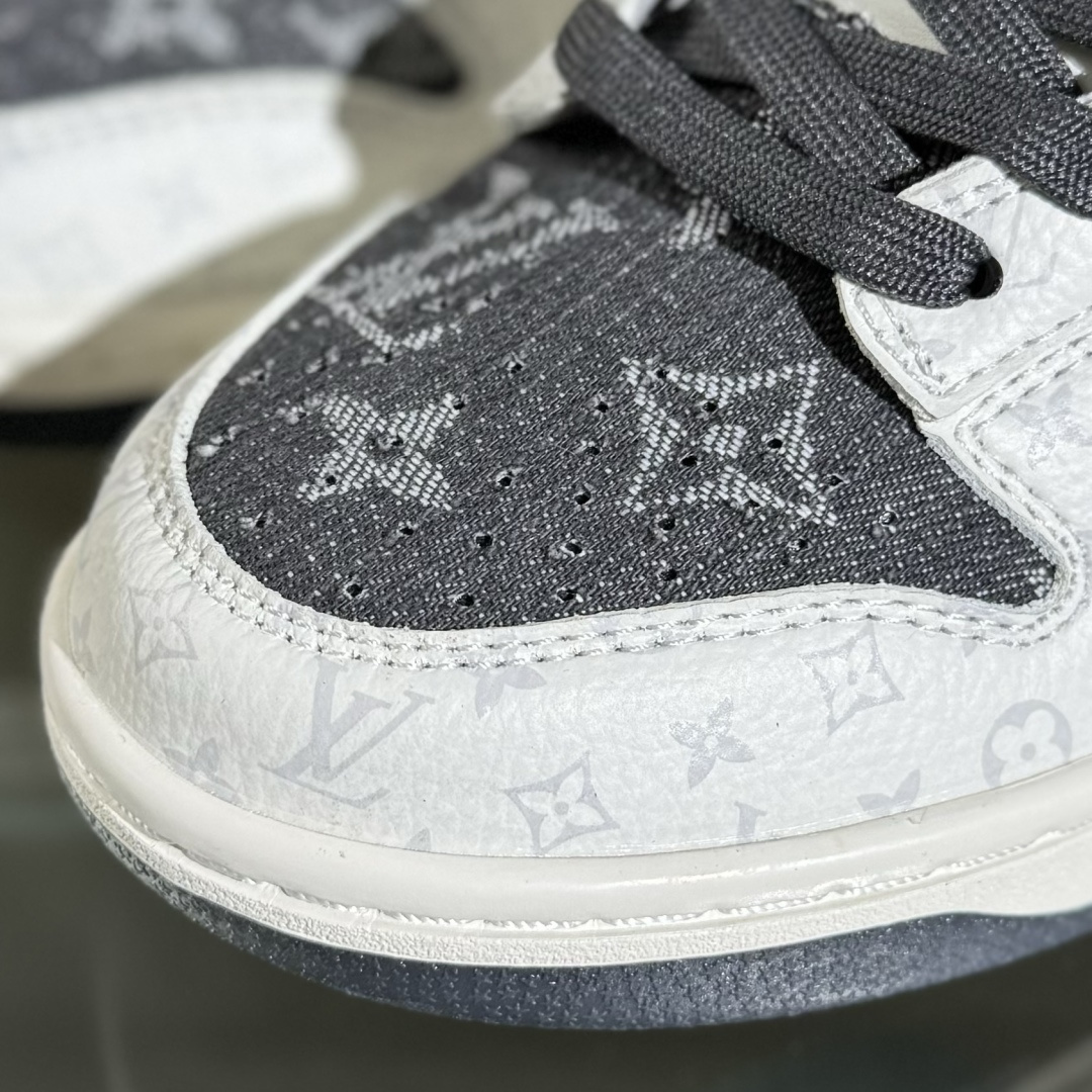 Nike SB Dunk Low LV联名 碳灰牛仔 周年高端定制 低帮休闲板鞋 SC9772-801