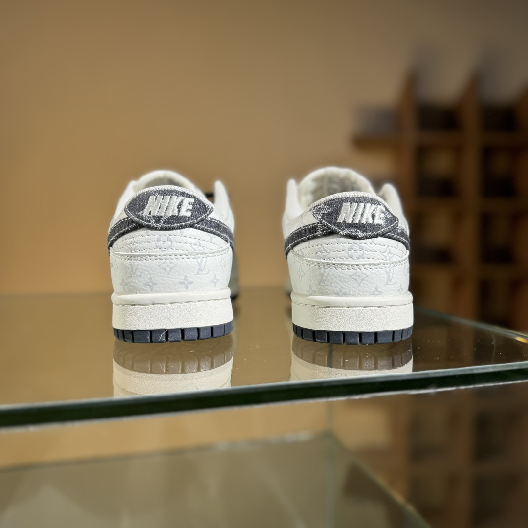 Nike SB Dunk Low LV联名 碳灰牛仔 周年高端定制 低帮休闲板鞋 SC9772-801