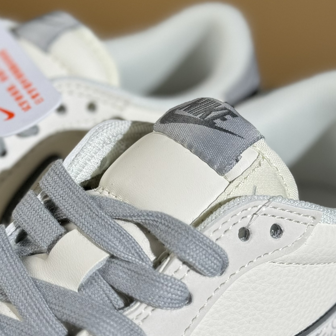 Travis Scott x Fragment Design x Air Jordan 1 Low SP AJ1 乔1 多重灰勾 低帮文化休闲板鞋 XS7089-598