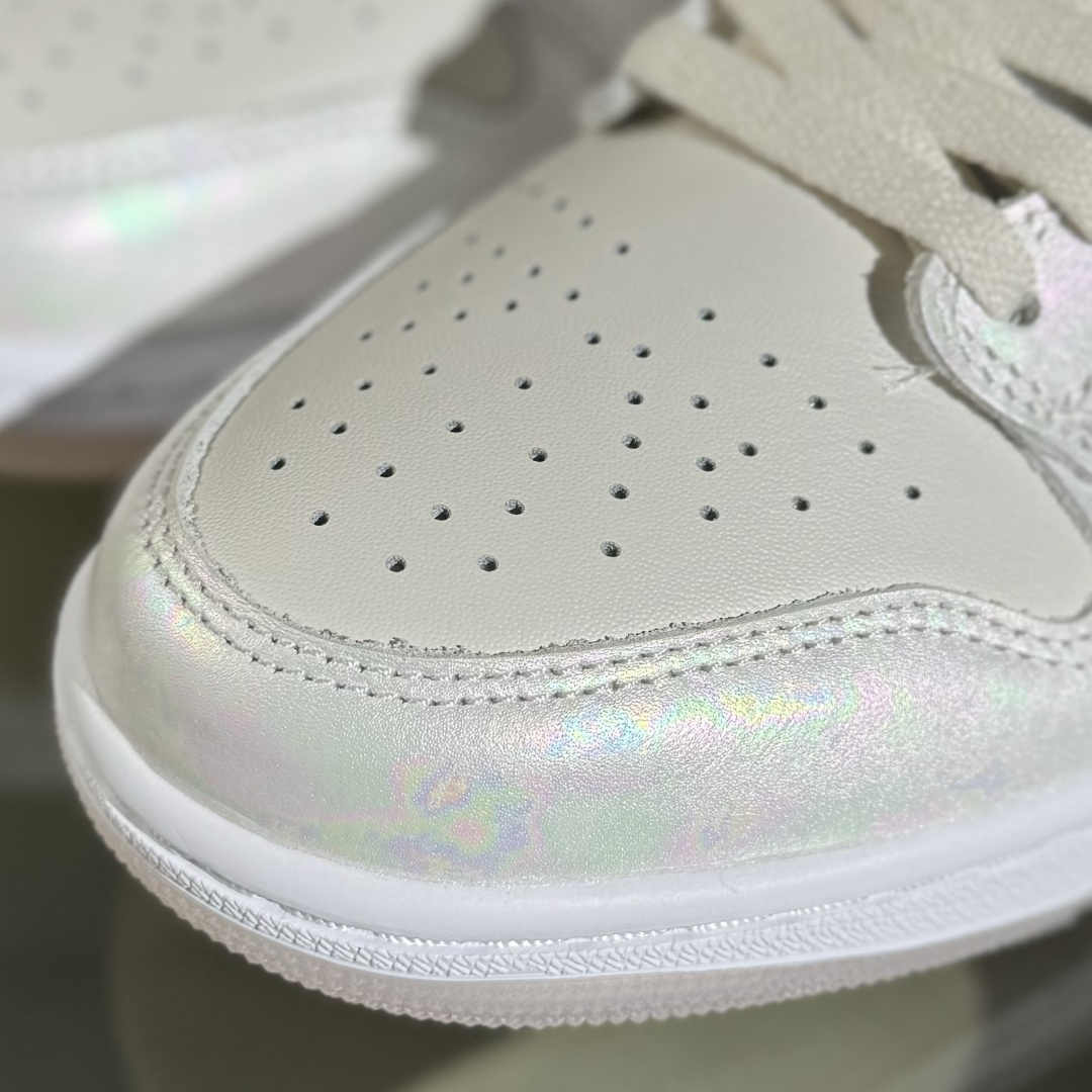 DT版 Air Jordan 1 Low ”Year of the Snake 2025” AJ1 乔1米白幻彩珠光 低帮文化篮球鞋 HF4080-001