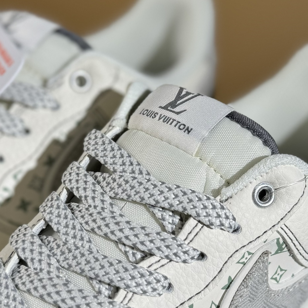 Nike Air Force 1'07 Low LV联名 灰布勾灰底 空军一号低帮休闲板鞋 YX5066-346