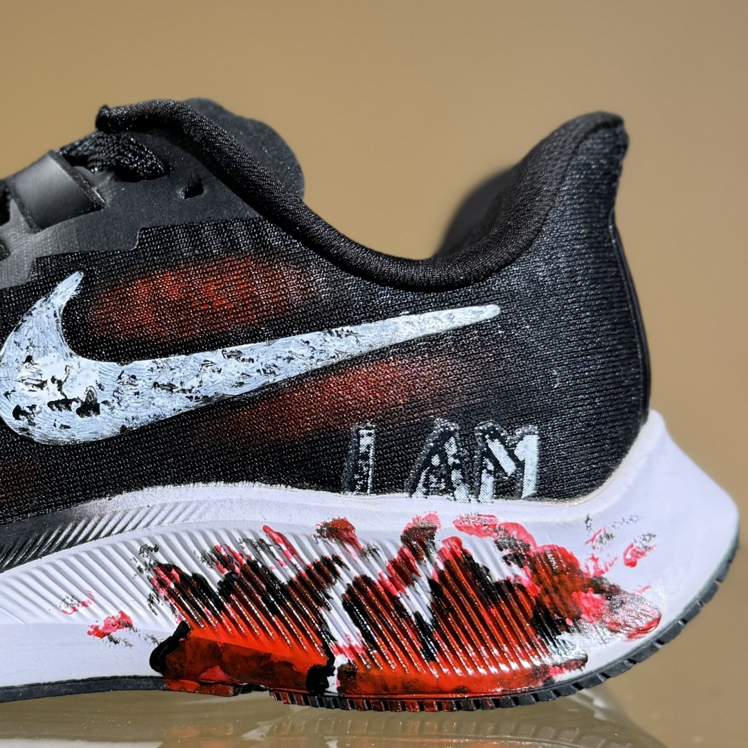 Nike Air Zoom Pegasus Premium 37 虐杀原形 手绘潮流 耐克网面防滑耐磨低帮跑步鞋 BQ9647-022