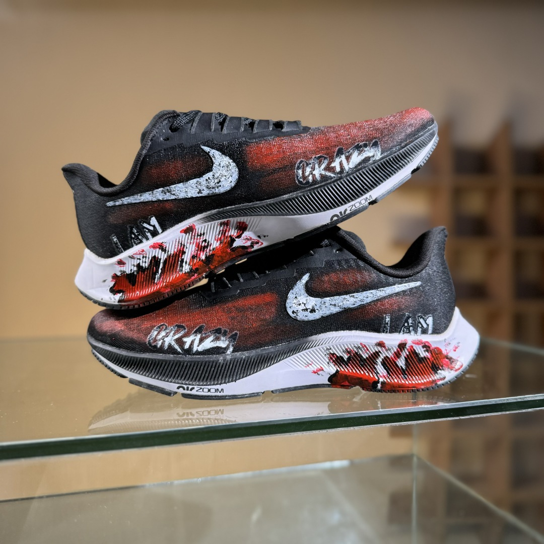 Nike Air Zoom Pegasus Premium 37 虐杀原形 手绘潮流 耐克网面防滑耐磨低帮跑步鞋 BQ9647-022