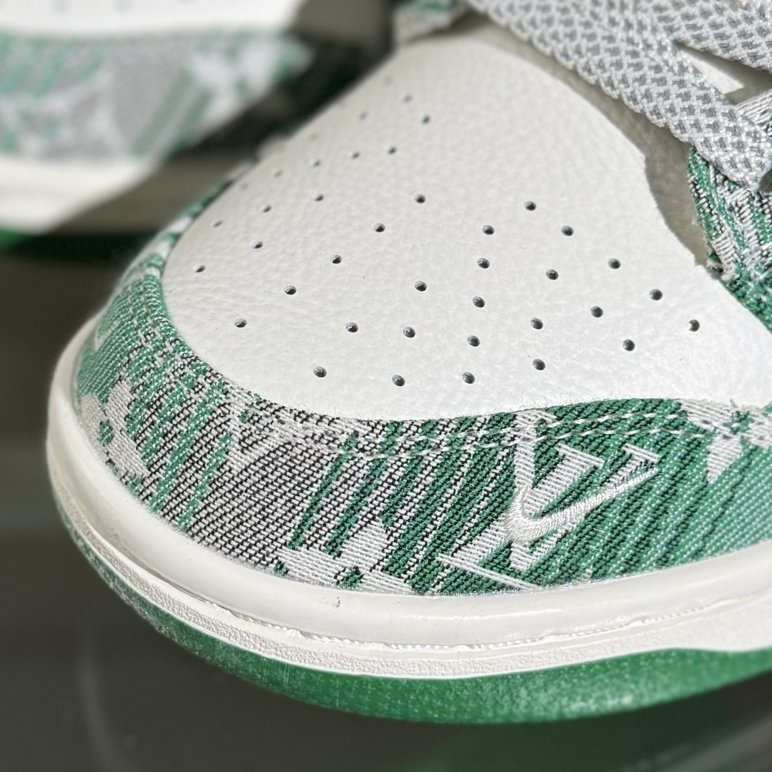 Nike SB Dunk Low LV联名 灰绿牛仔 周年高端定制 低帮休闲板鞋 SC9772-811