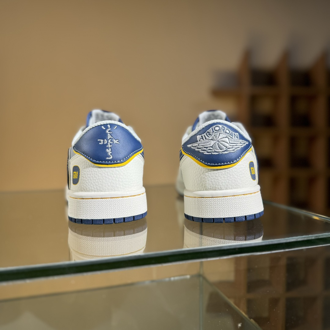 Travis Scott x Fragment Design x Air Jordan 1 Low SP AJ1 乔1 小米联名 流星蓝 低帮文化休闲板鞋 XX3168-212