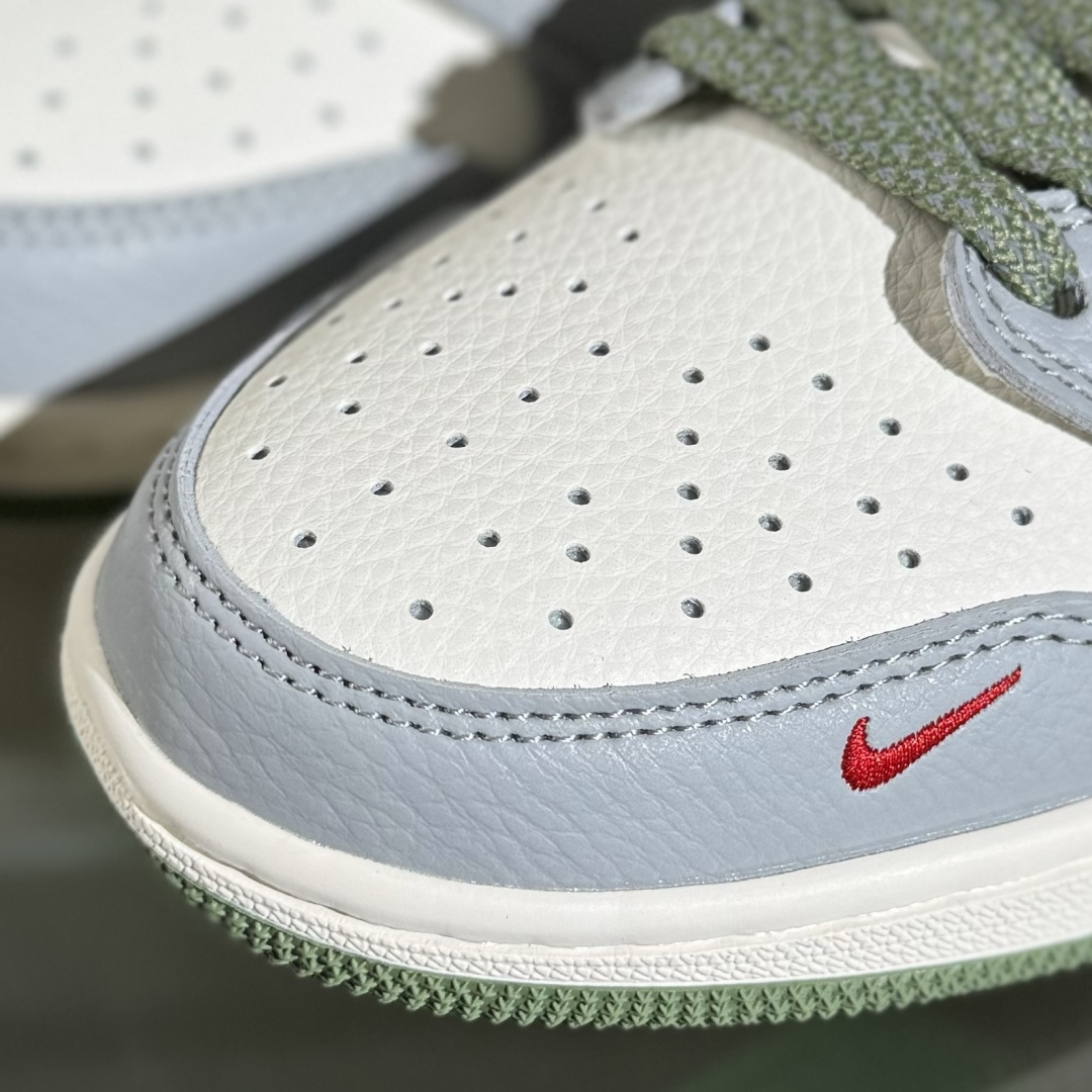 Travis Scott x Fragment Design x Air Jordan 1 Low SP AJ1 乔1 纪梵希联名 绿灰底 低帮文化休闲板鞋 XS7089-600