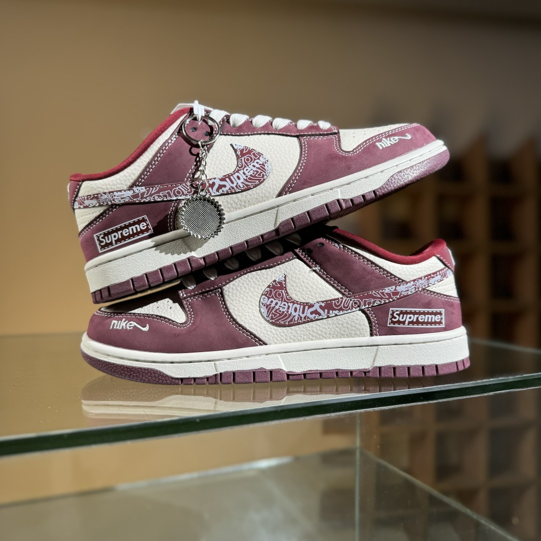 Nike SB Dunk Low Sup联名涂鸦红勾 低帮休闲板鞋 KK1333-047