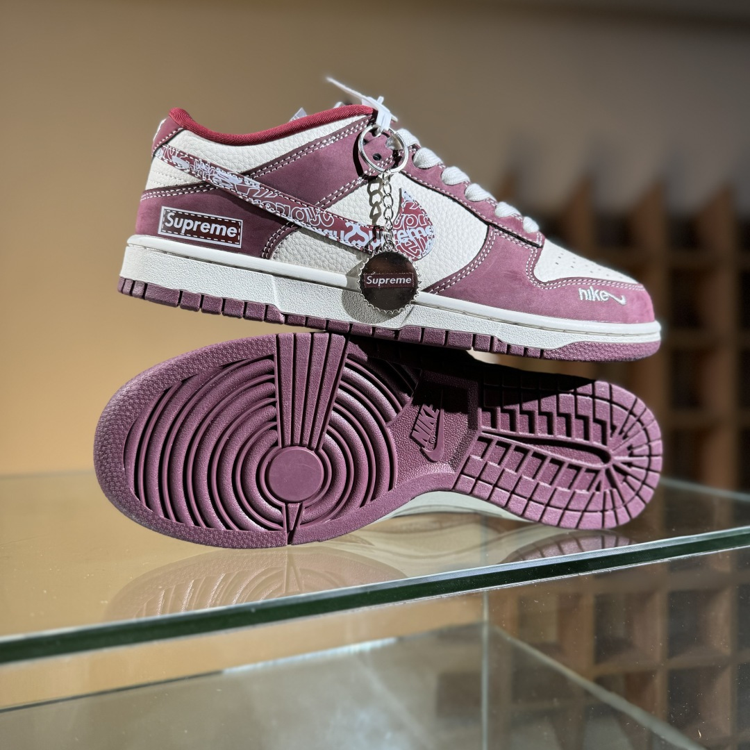 Nike SB Dunk Low Sup联名涂鸦红勾 低帮休闲板鞋 KK1333-047