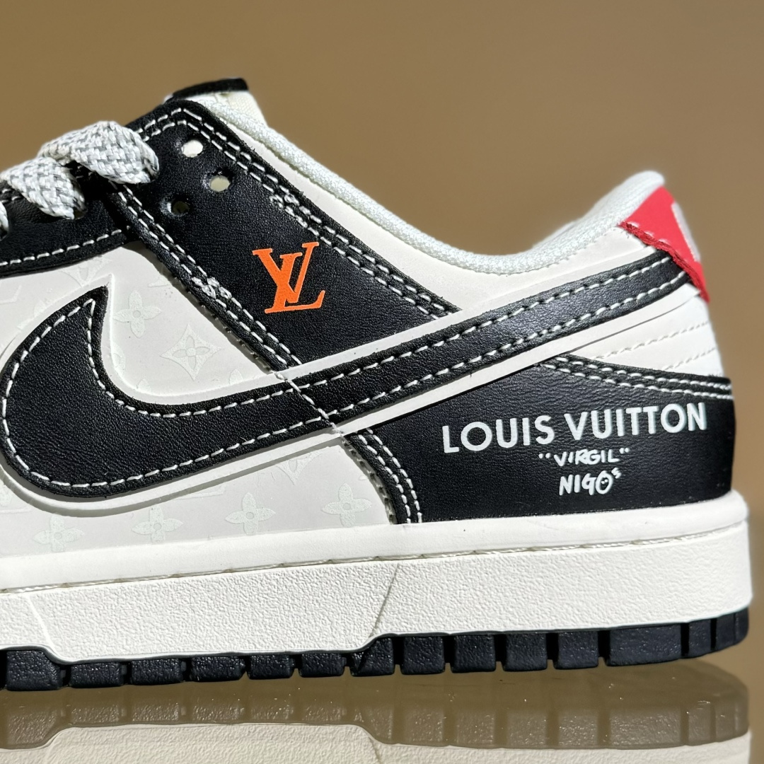 海外爆款限量发售！Nike SB Dunk Low“Dunk联名-LV双勾红尾” 周年高端定制 低帮休闲板鞋 YX5066-358