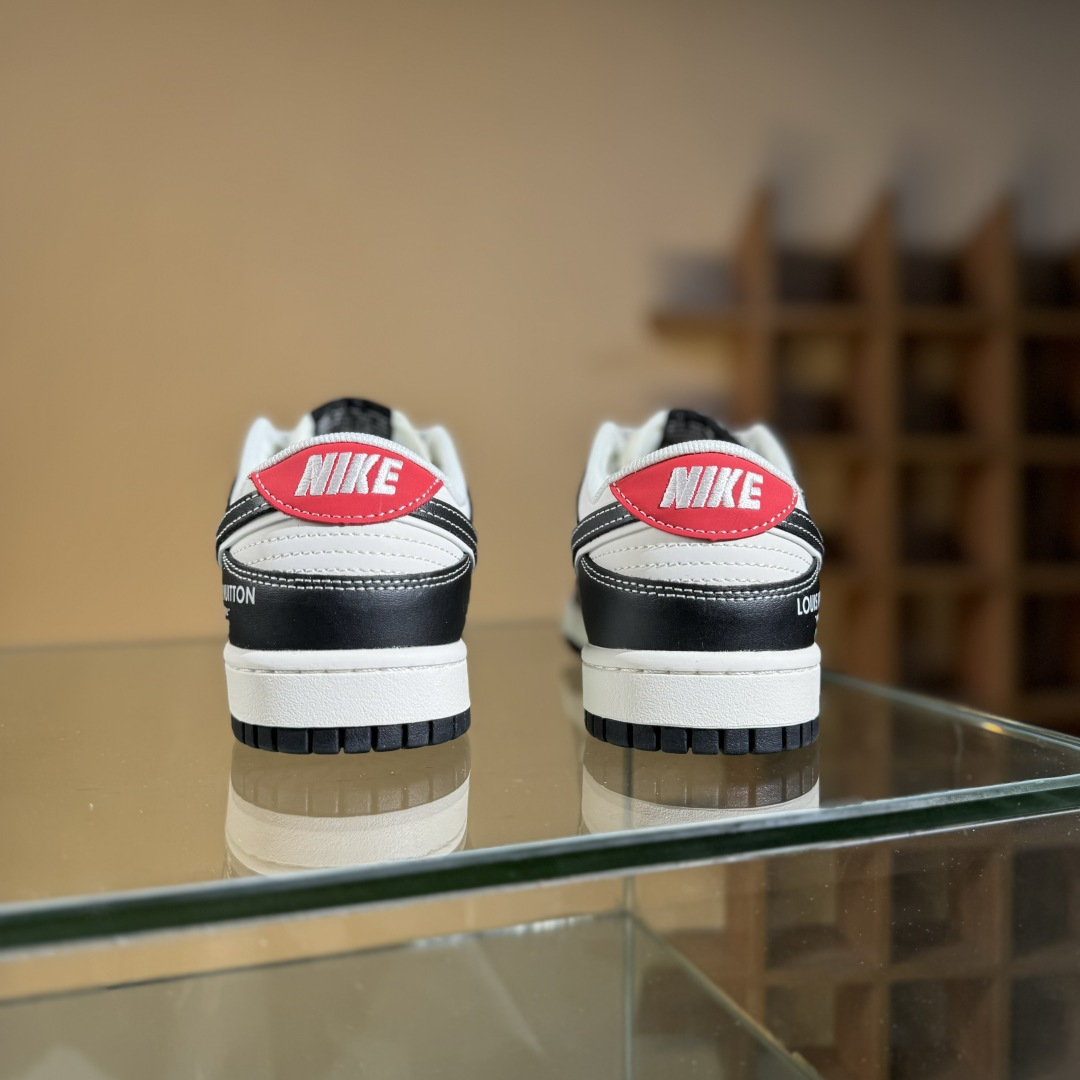 海外爆款限量发售！Nike SB Dunk Low“Dunk联名-LV双勾红尾” 周年高端定制 低帮休闲板鞋 YX5066-358