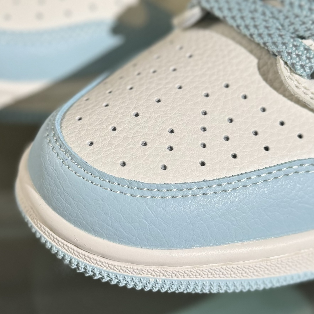 Travis Scott x Fragment Design x Air Jordan 1 Low SP AJ1 乔1 LV联名 烟花浅蓝 低帮文化休闲板鞋 XS7089-613