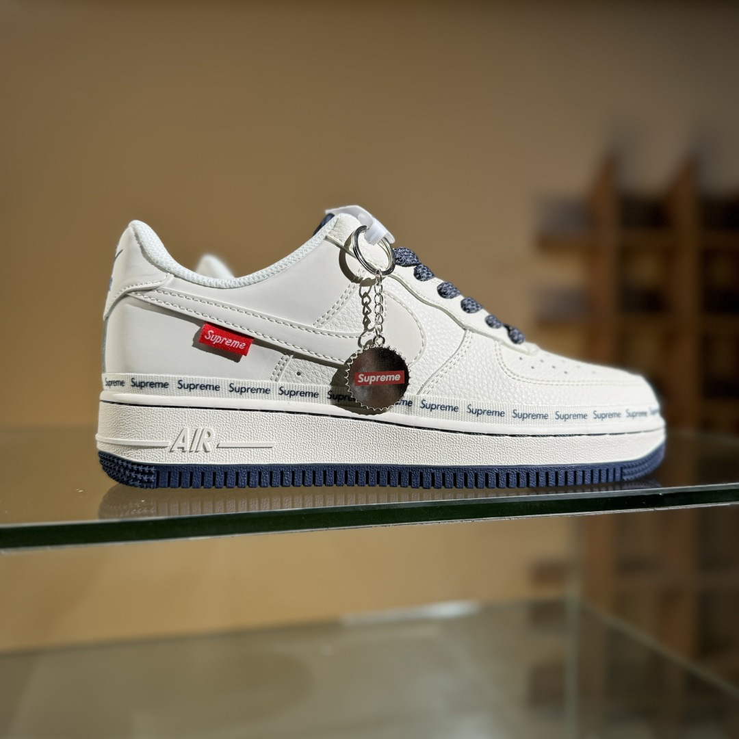 NIke Air Force 1’07 Low Supreme联名 米蓝弹幕 空军一号低帮休闲板鞋 XX3168-203