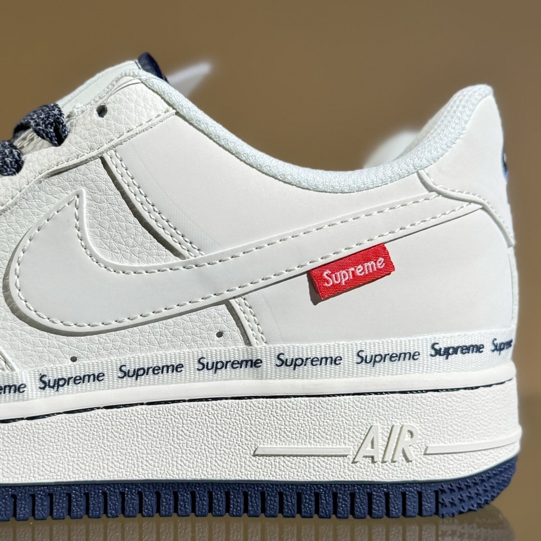 NIke Air Force 1'07 Low Supreme联名 米蓝弹幕 空军一号低帮休闲板鞋 XX3168-203