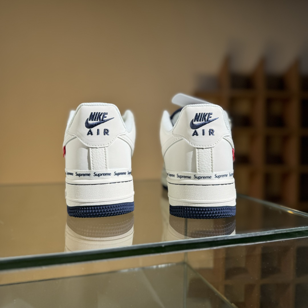 NIke Air Force 1'07 Low Supreme联名 米蓝弹幕 空军一号低帮休闲板鞋 XX3168-203