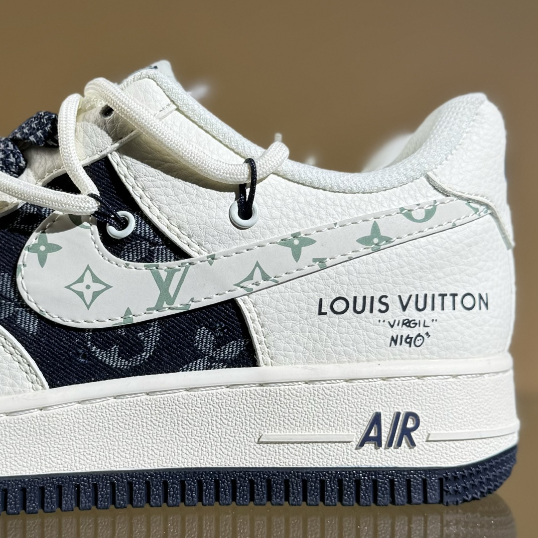 Nike Air Force 1'07 Low LV联名 深蓝底抽绳 空军一号低帮休闲板鞋 DM6868-098