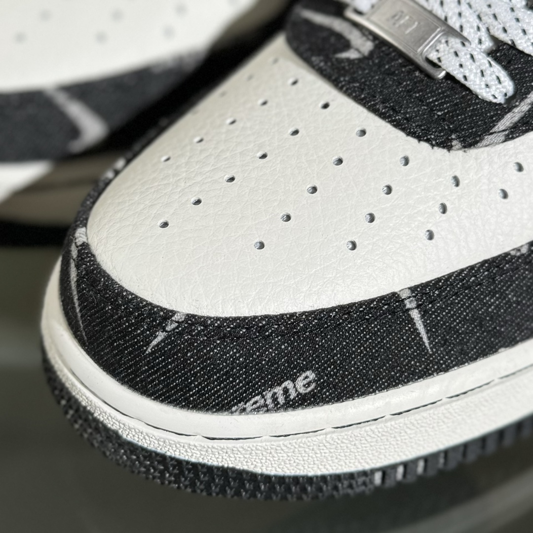 Nike Air Force 1'07 Low Sup联名 黑牛仔小白勾 空军一号低帮休闲板鞋 LW9279-010