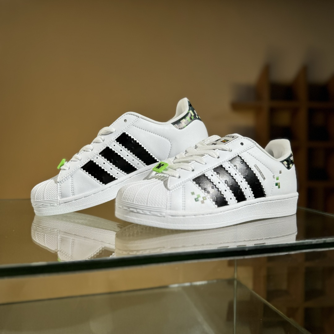 AD Originals Superstar 白黑绿马赛克贝壳头 JQ8749-莆田鞋,莆田鞋货源,高仿鞋,高仿鞋货源,安福档口,莆田高仿鞋,莆田鞋批发,高仿鞋批发,莆田高仿运动鞋,高仿运动鞋,莆田运动鞋 AD Originals Superstar 白黑绿马赛克贝壳头 JQ8749