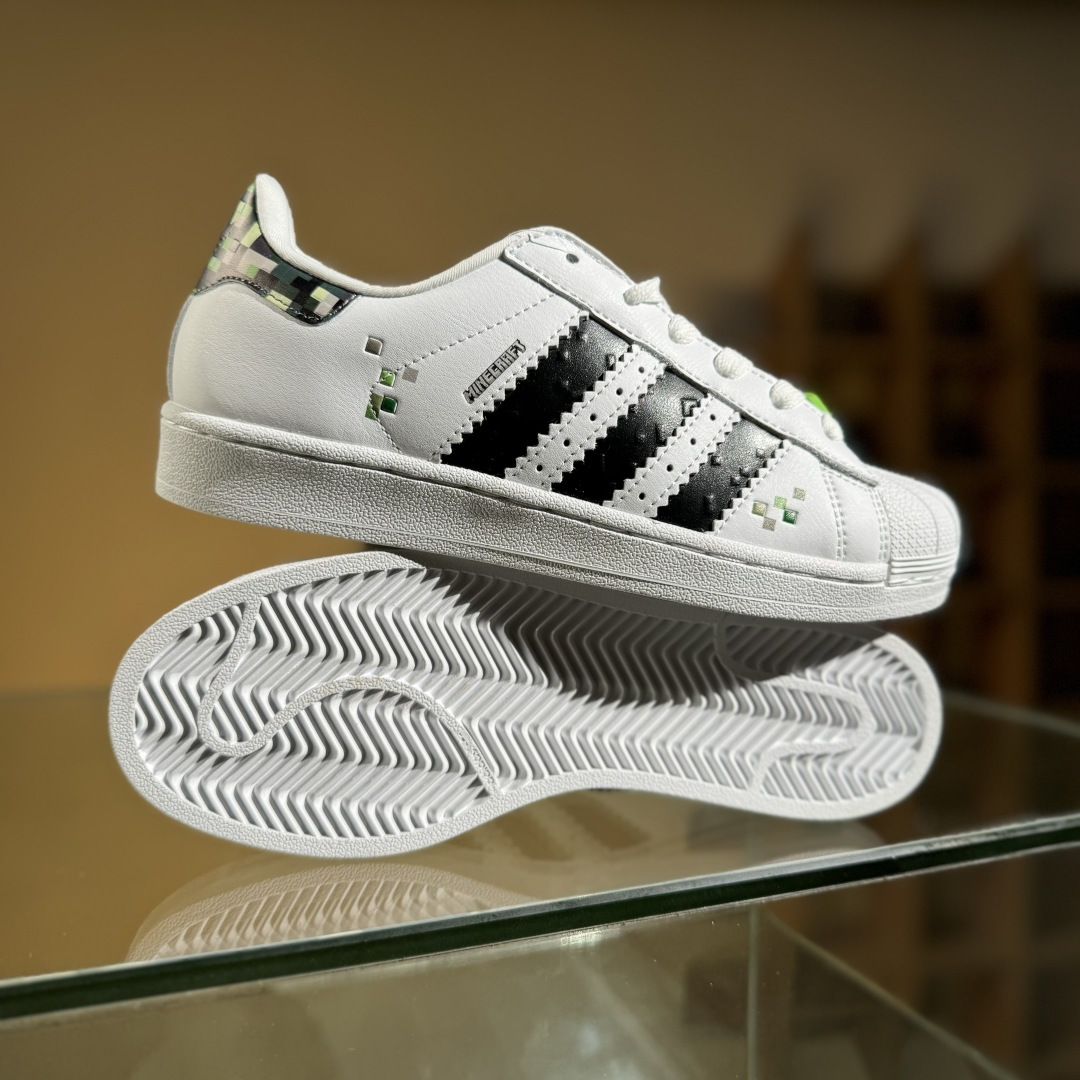AD Originals Superstar 白黑绿马赛克贝壳头 JQ8749-莆田鞋,莆田鞋货源,高仿鞋,高仿鞋货源,安福档口,莆田高仿鞋,莆田鞋批发,高仿鞋批发,莆田高仿运动鞋,高仿运动鞋,莆田运动鞋 AD Originals Superstar 白黑绿马赛克贝壳头 JQ8749