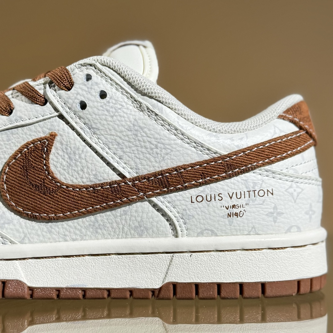 Nike SB Dunk Low LV联名 咖啡牛仔 周年高端定制 低帮休闲板鞋 SC9772-806