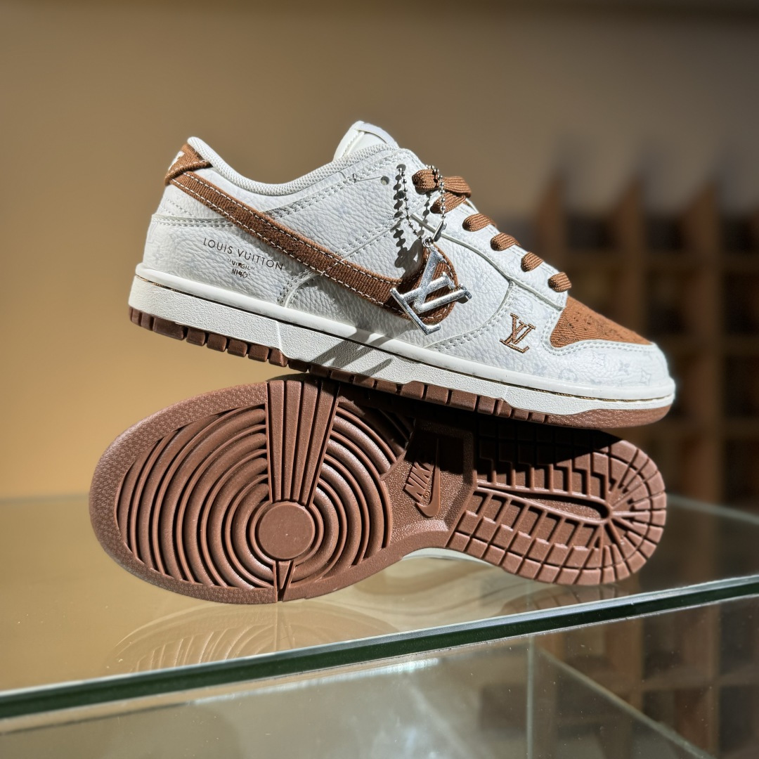 Nike SB Dunk Low LV联名 咖啡牛仔 周年高端定制 低帮休闲板鞋 SC9772-806