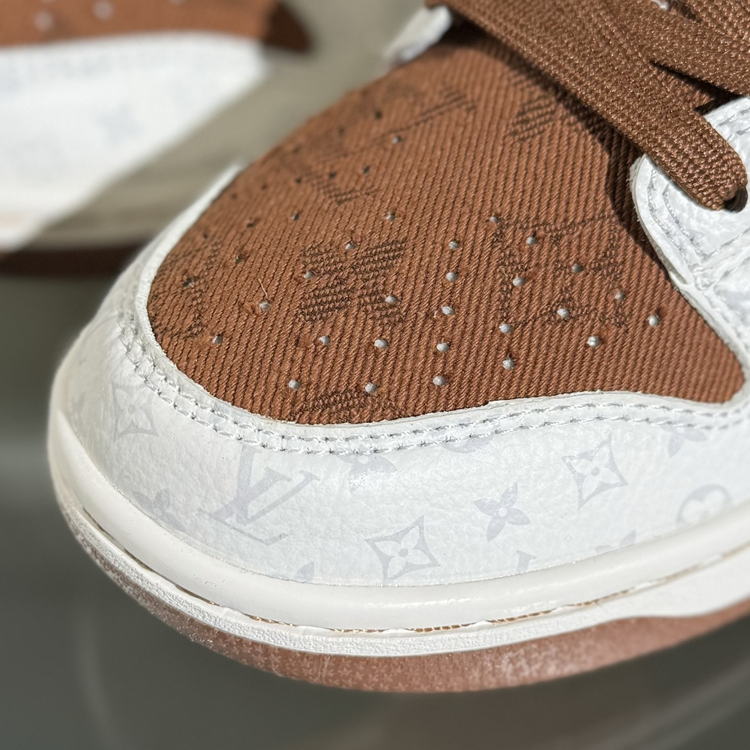 Nike SB Dunk Low LV联名 咖啡牛仔 周年高端定制 低帮休闲板鞋 SC9772-806