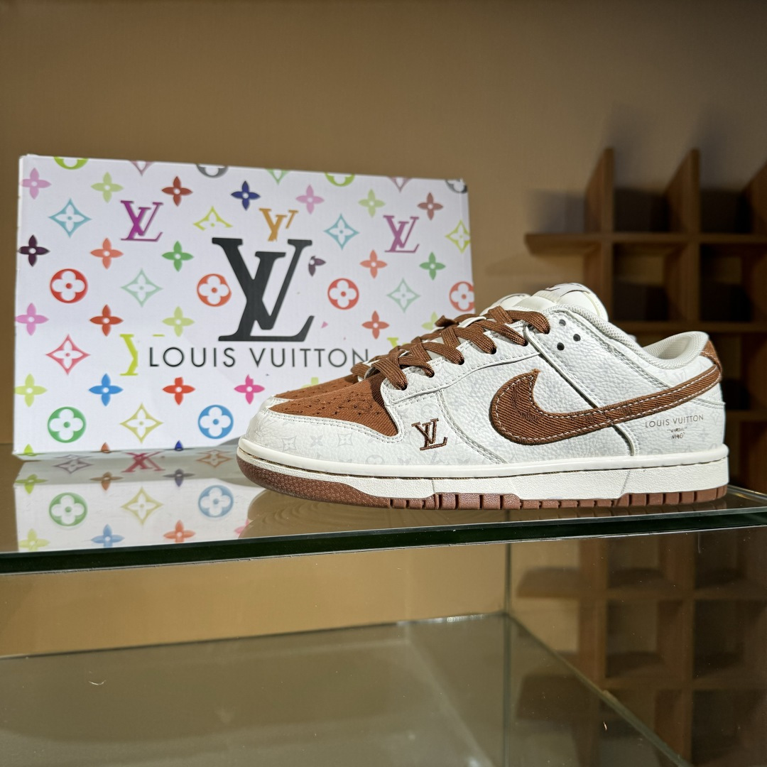 Nike SB Dunk Low LV联名 咖啡牛仔 周年高端定制 低帮休闲板鞋 SC9772-806