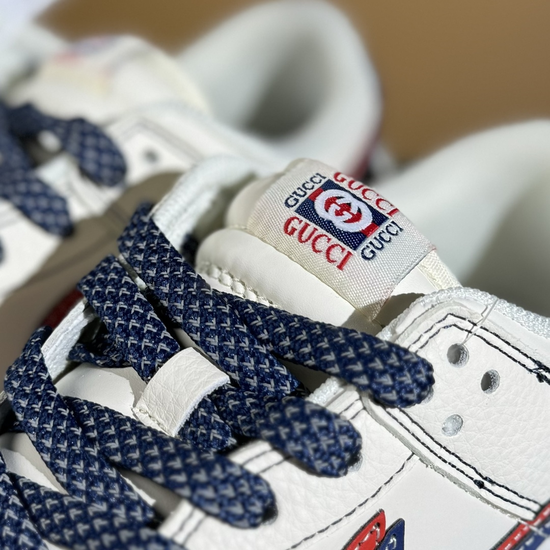 Nike SB Dunk Low 古驰联名 红蓝双勾 周年高端定制 低帮休闲板鞋 XS6089-607